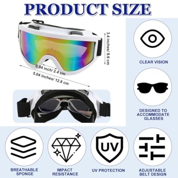 Fleece Balaclava & Ski Goggles Set - Windproof Winter Gear for Adults main image 6